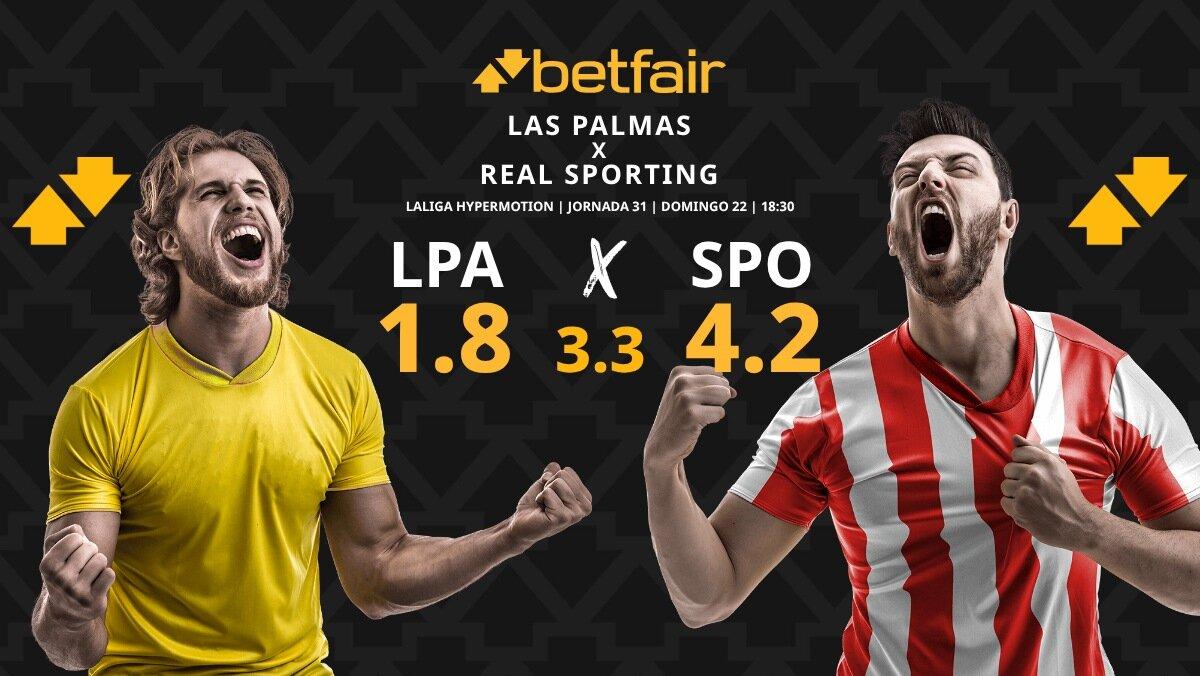 Las Palmas - Real Sporting: horario, dónde ver, pronósticos, estadísticas y clasificación